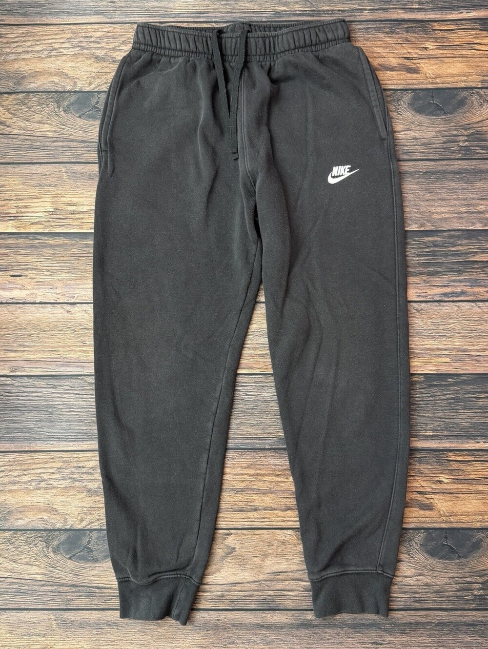 Nike Sportswear Jogger Pants Mens Lot of 2 Black Gray Fleece Sweatpants